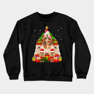 Chow Chow Christmas Tree Crewneck Sweatshirt